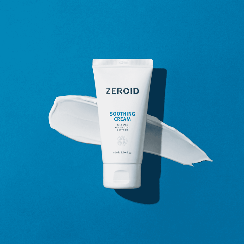 ZEROID Soothing Cream (80ml) with texture