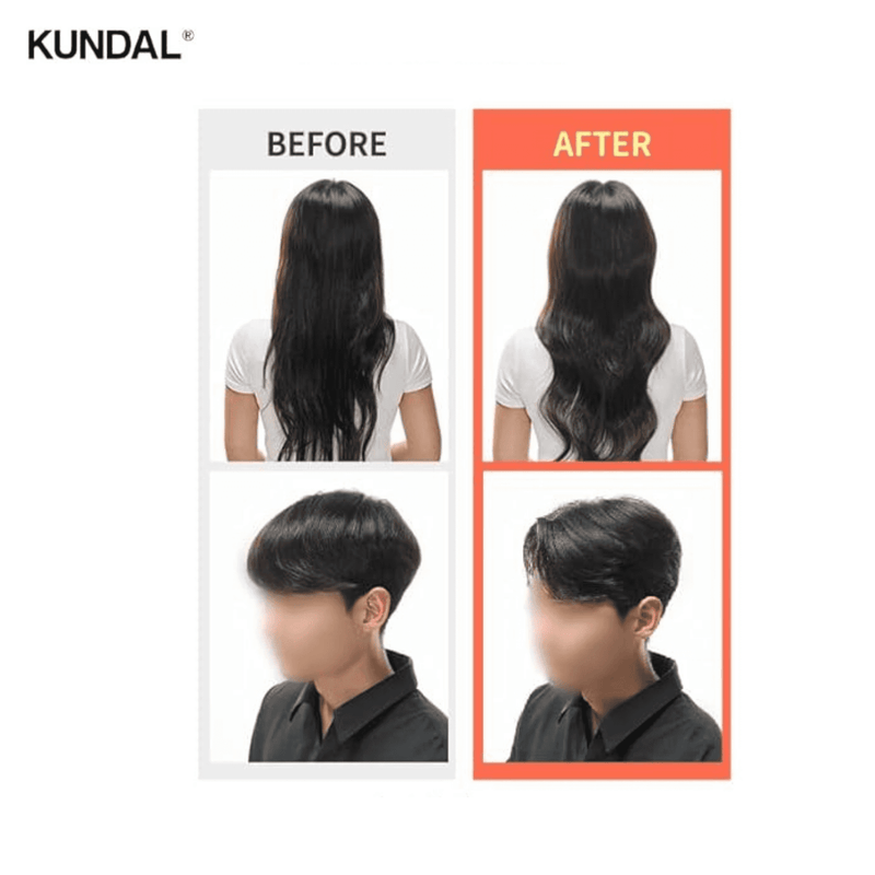 KUNDAL Volume & Fixing Curl Dream Wedding Bouquet (130ml) before and after