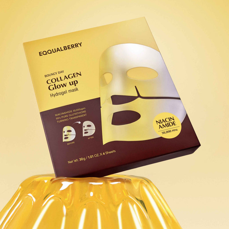 Eqqualberry Collagen Glow Up Hydrogel Mask PACKAGING
