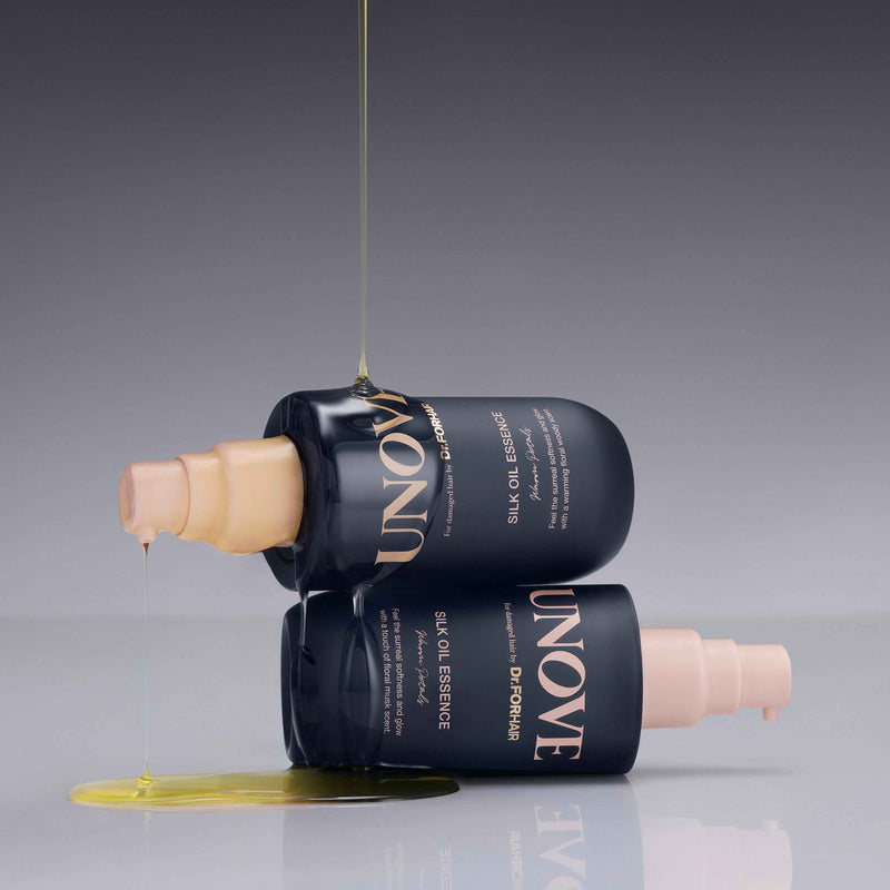 UNOVE Silk Hair Oil Tender Bloom (70ml) CONCEPT SHOT