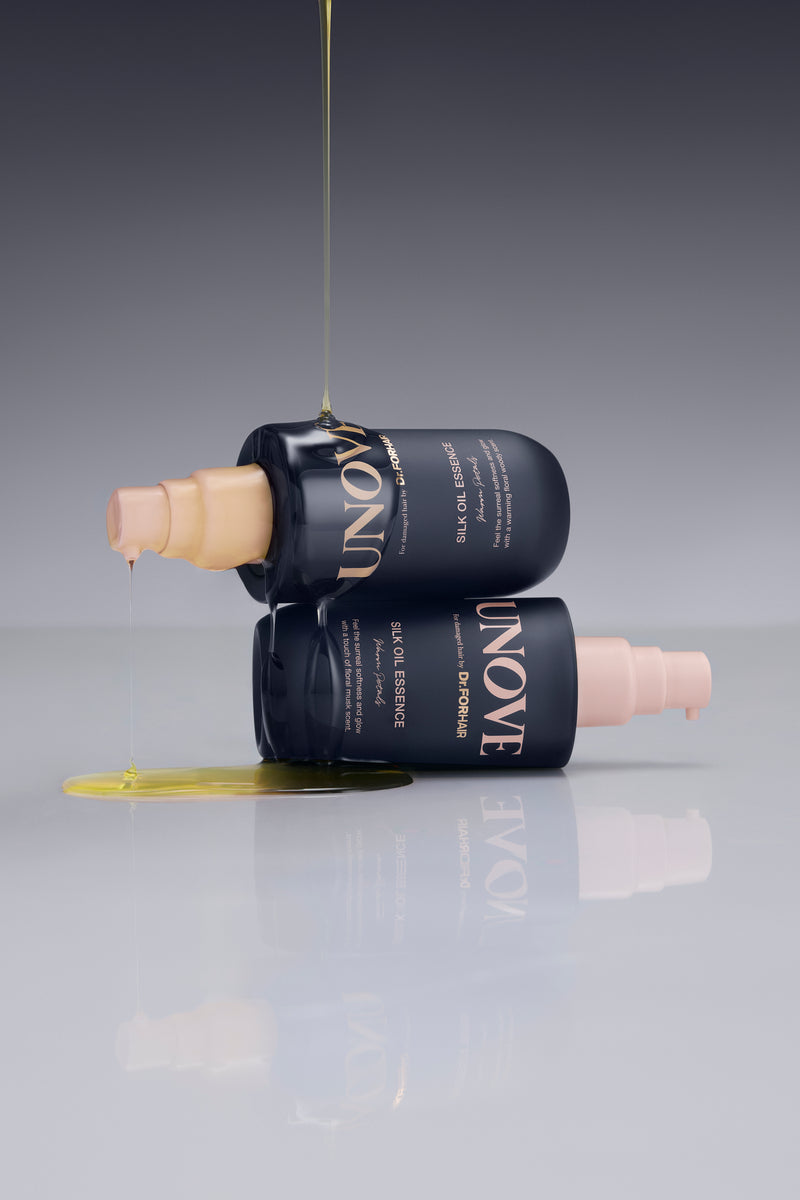 UNOVE Silk Hair Oil Tender Bloom (70ml) CONCEPT SHOT