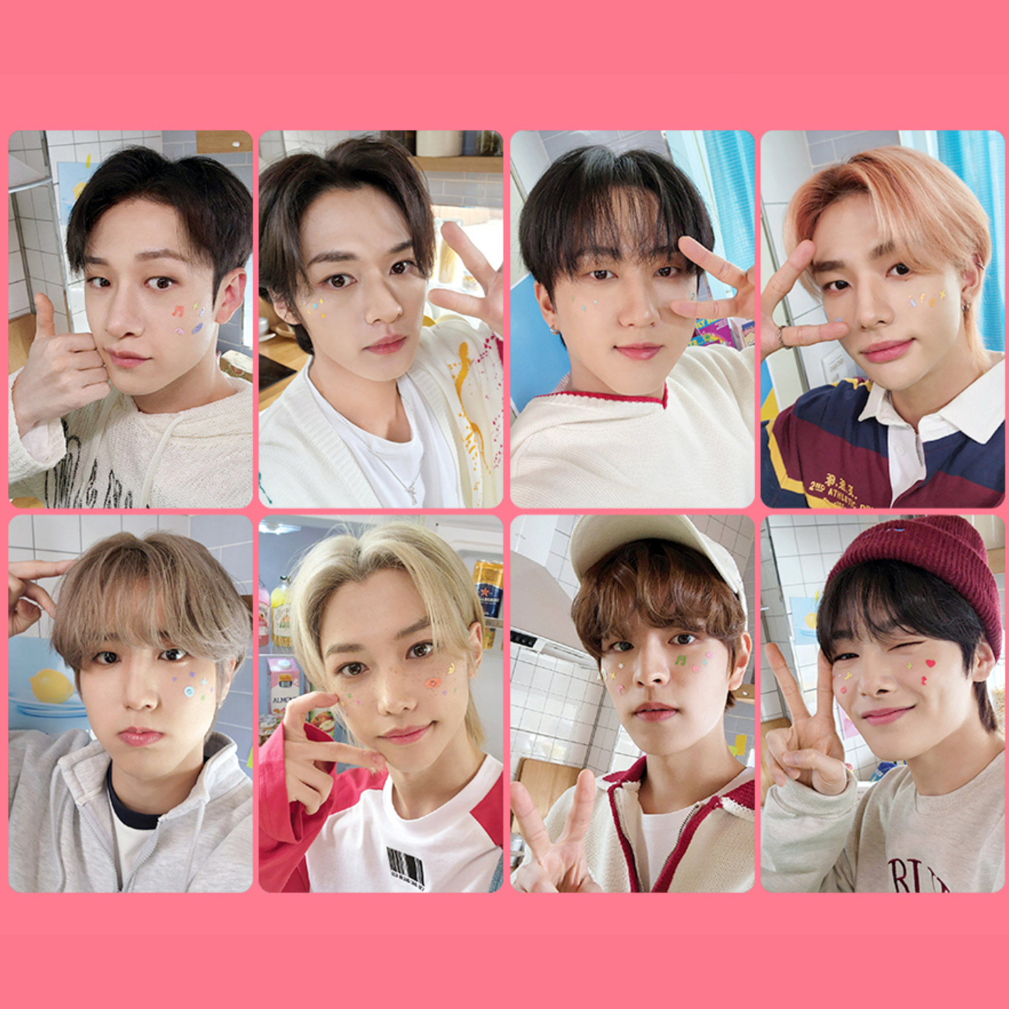 NACIFIC X STRAY KIDS TASTY Collaboration Box  OT8 Photocards (8th Anniversary Limited Edition) inside