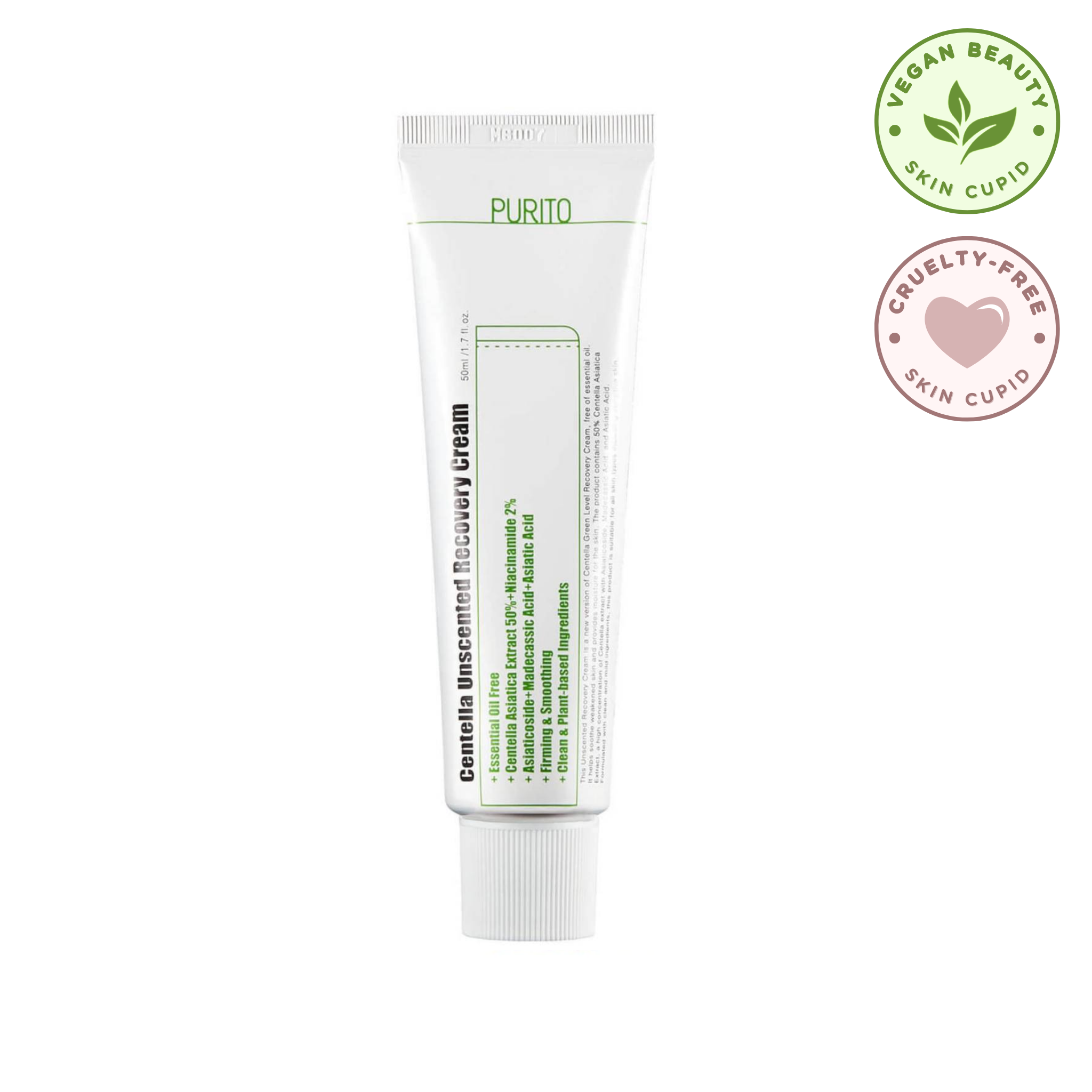 PURITO Centella Unscented Recovery Cream (50ml)