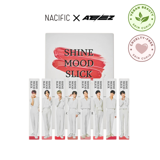 NACIFIC X ATEEZ Shine Mood Slick Lip Tint Set + OT8 Photocards