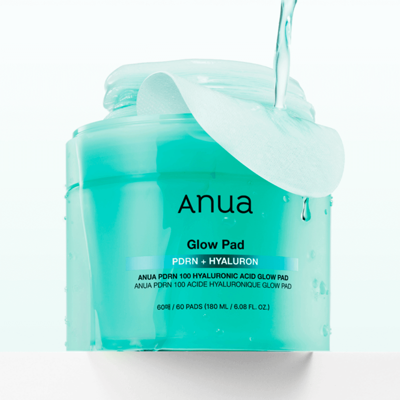 ANUA PDRN 100 Hyaluronic Acid Glow Pad (60 pads) TEXTURE