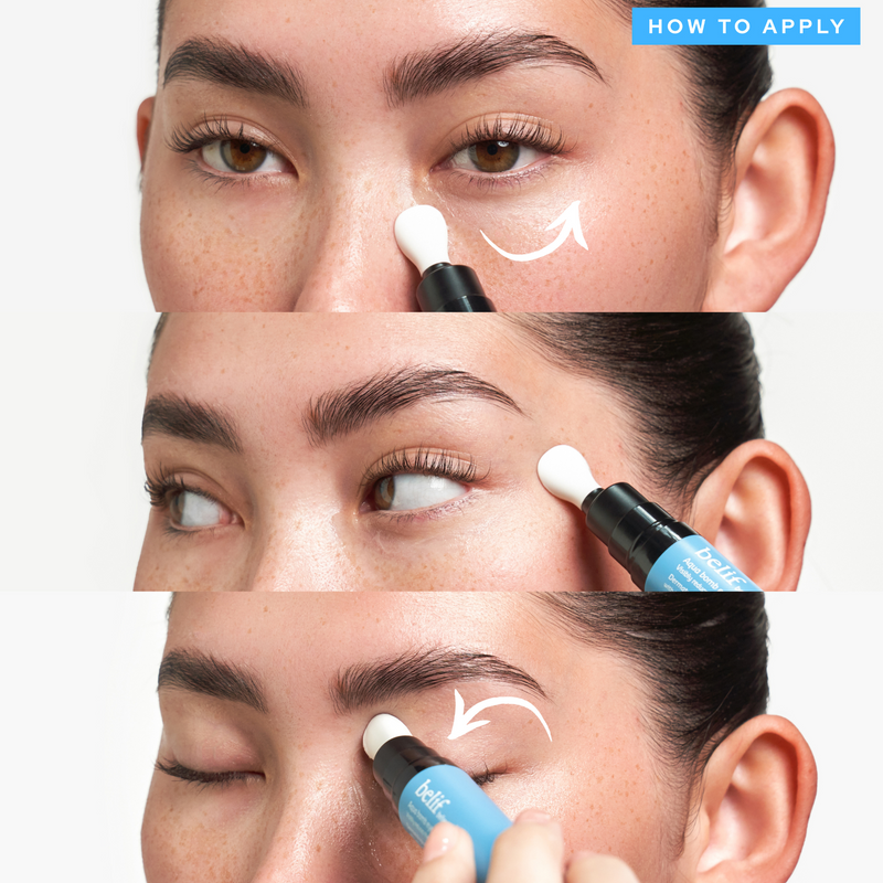 BELIF Aqua Bomb Eye Gel Skin Cupid APPLICATION