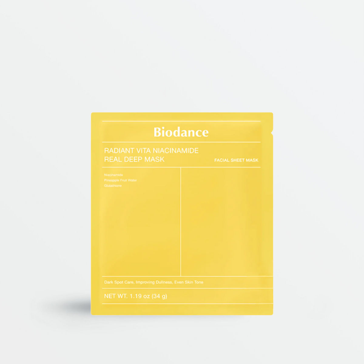 BIODANCE Radiant Vita Niacinamide Real Deep Mask (1pc or 4pcs) – Skin Cupid