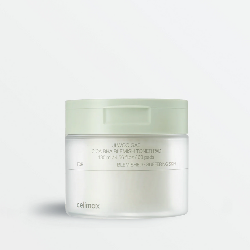 Celimax Ji Woo Gae CICA BHA Blemish Toner Pad (60ea) Skin Cupid