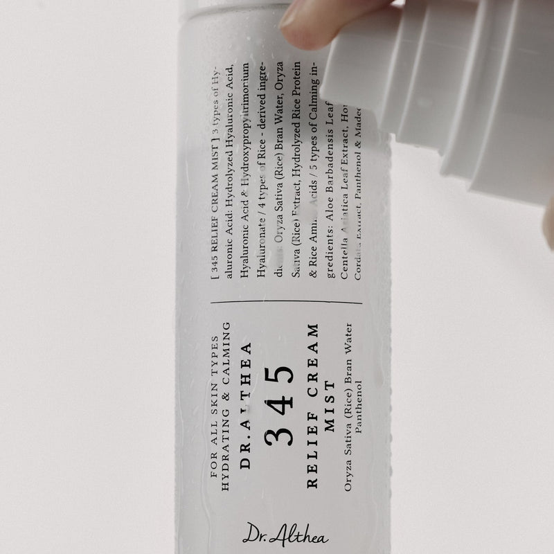 Dr. Althea 345 Relief Cream Mist (60ml) Skin Cupid APPLICATION SPRAY TIP 