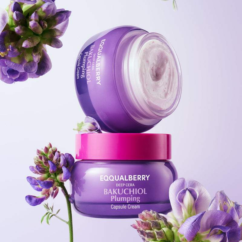 Eqqualberry Bakuchiol Plumping Capsule Cream (50ml) CONCEPT SHOT