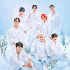 NACIFIC X STRAY KIDS Dreamy Blue Day OT8 Photo Cards photoshoot