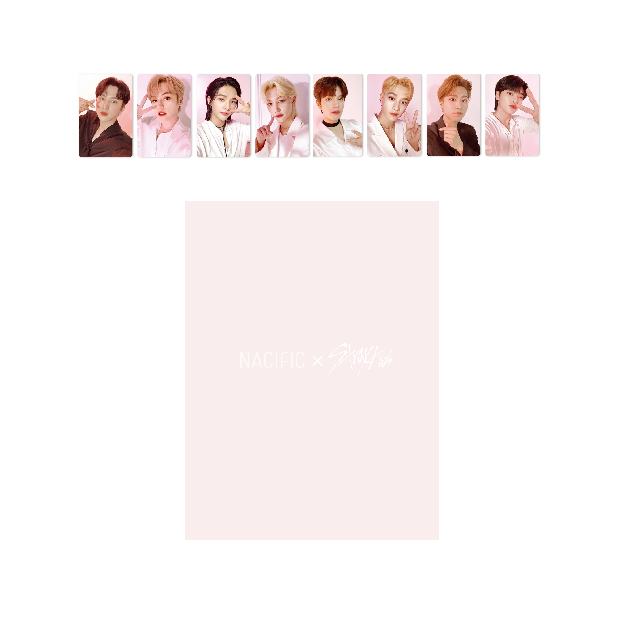 NACIFIC X STRAY KIDS Pink Event OT8 Photocards