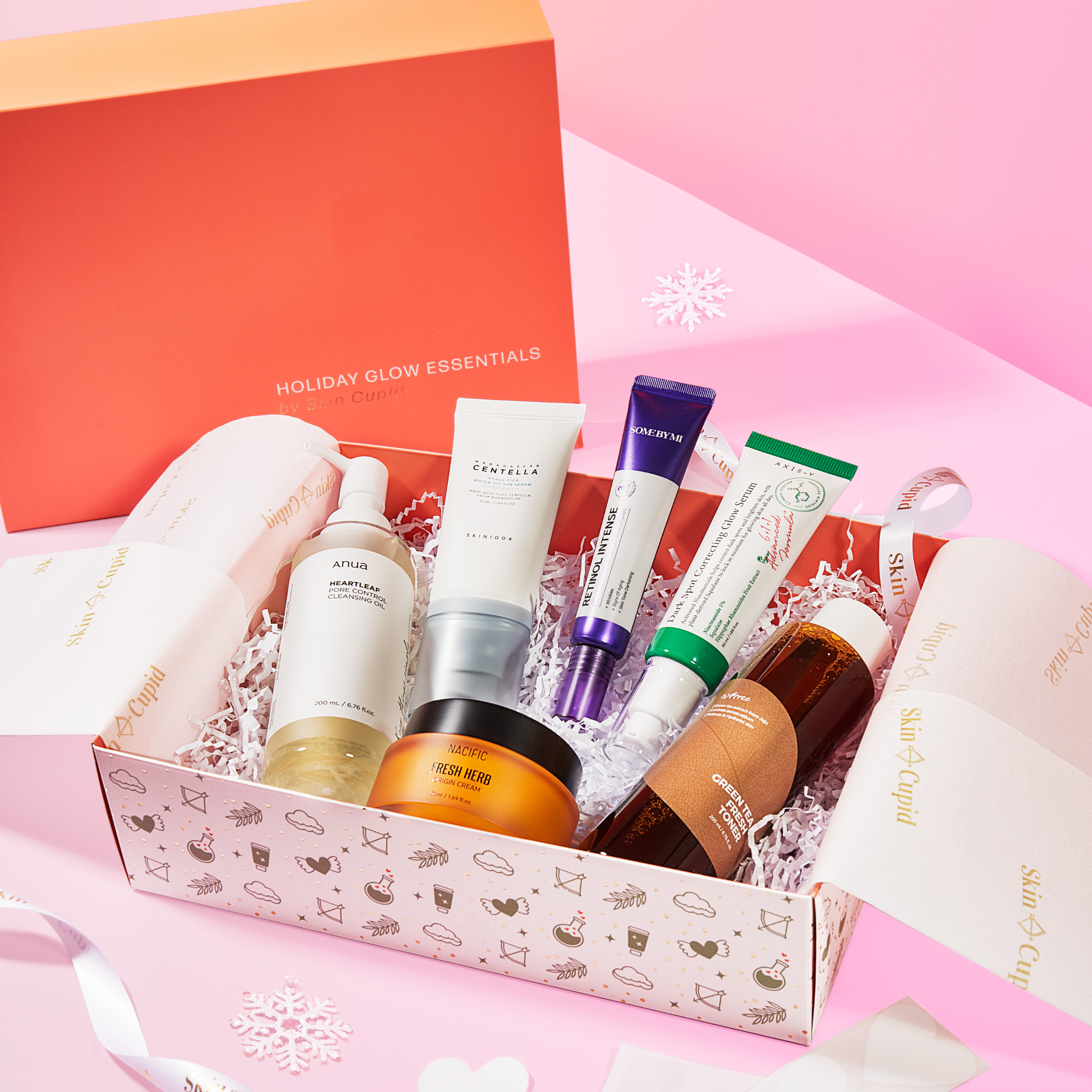 SKIN CUPID Holiday Glow Essentials Set (Pre-Order) inside