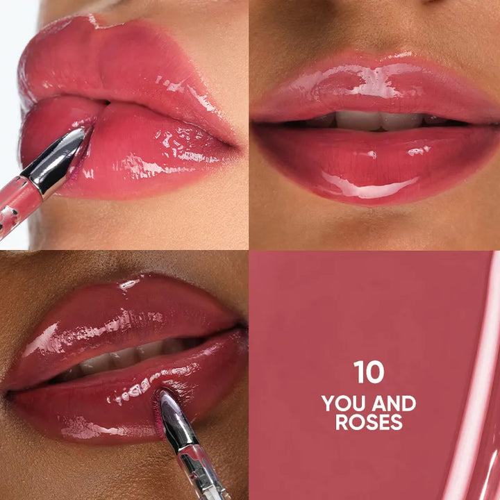 Judydoll Dual Flash Watery Lip Gloss - 8 Options Skin Cupid SHADE 10 LIP SWATCHES