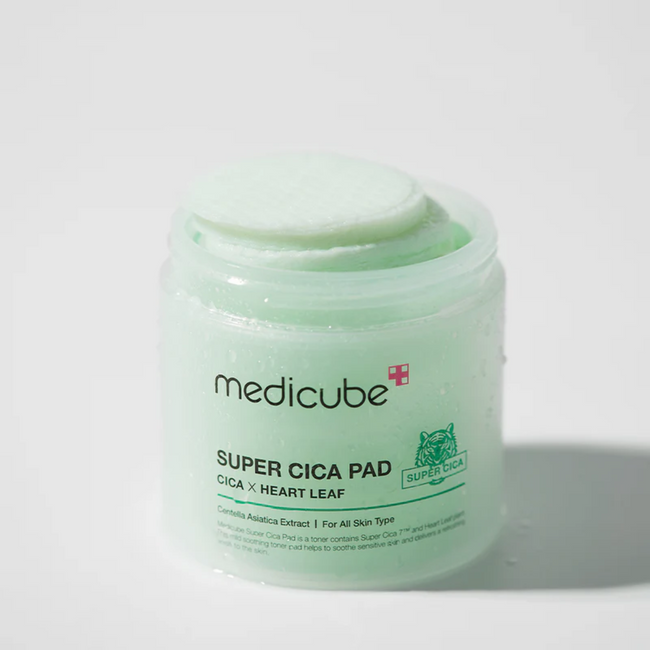 MEDICUBE Super Cica Pad 70 Pièces 150 G – Toner Apaisant Et Hydratant Centella