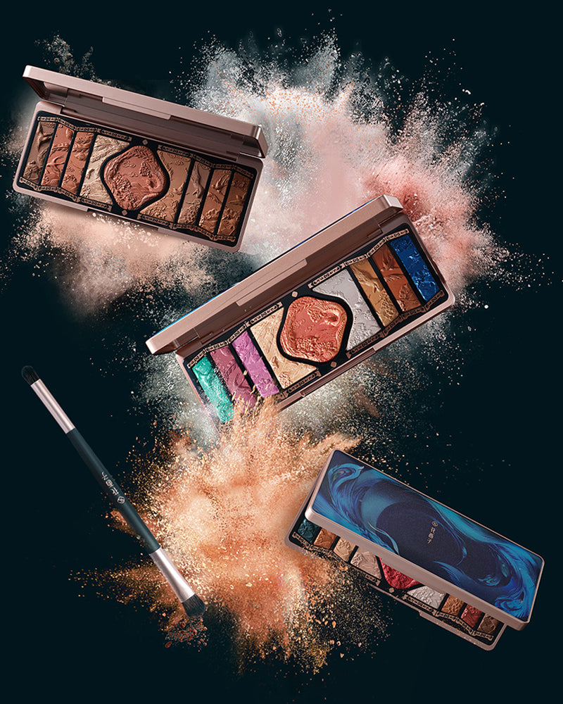 Floral Engraving Phoenix Makeup Palette - H04 Burgundy Sunset