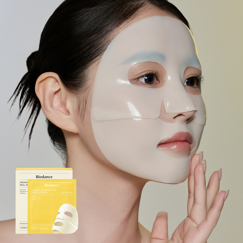 BIODANCE Radiant Vita Niacinamide Real Deep Mask MODEL