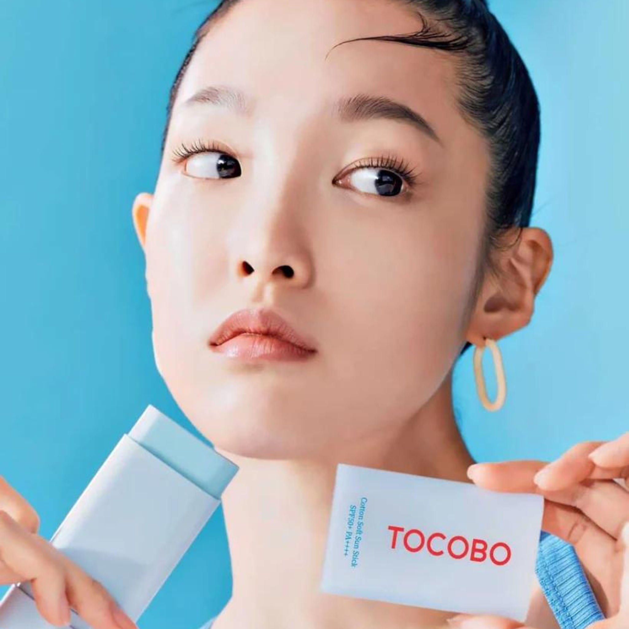 TOCOBO Cotton Soft Sun Stick SPF50+ PA++++ (19g) Application