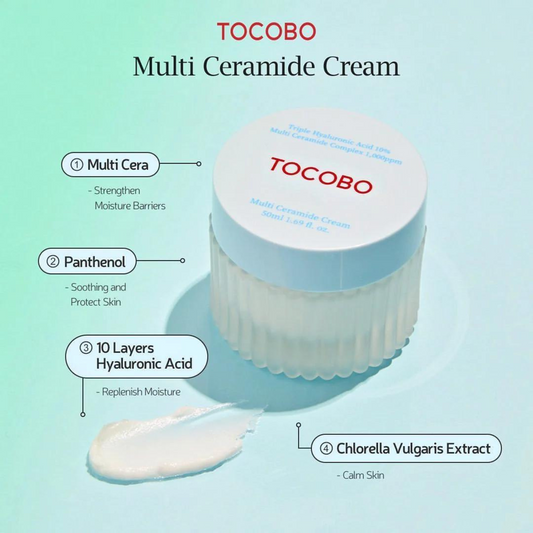 TOCOBO Multi Ceramide Cream (50ml) Ingredients