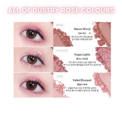 UNLEASHIA Glitterpedia Eye Palette - N°5 All of Dusty Rose colours