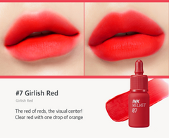 Girlish Red Peripera Korean beauty Lip Tint