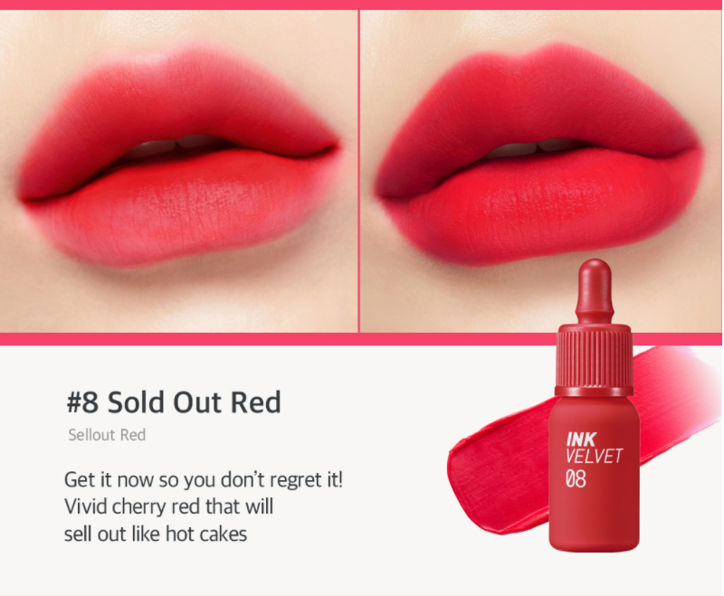Sold out Red Peripera Korean beauty Lip Tint