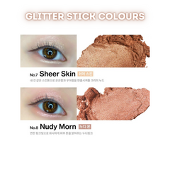 UNLEASHIA Pretty Easy Glitter Stick Sheer Skin Nudy Morn