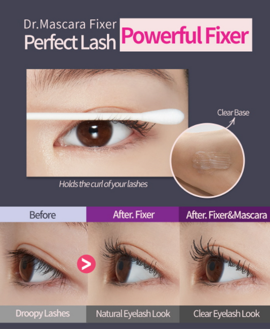 ETUDE HOUSE Dr. Mascara Fixer For Perfect Lash (6ml) How to Use
