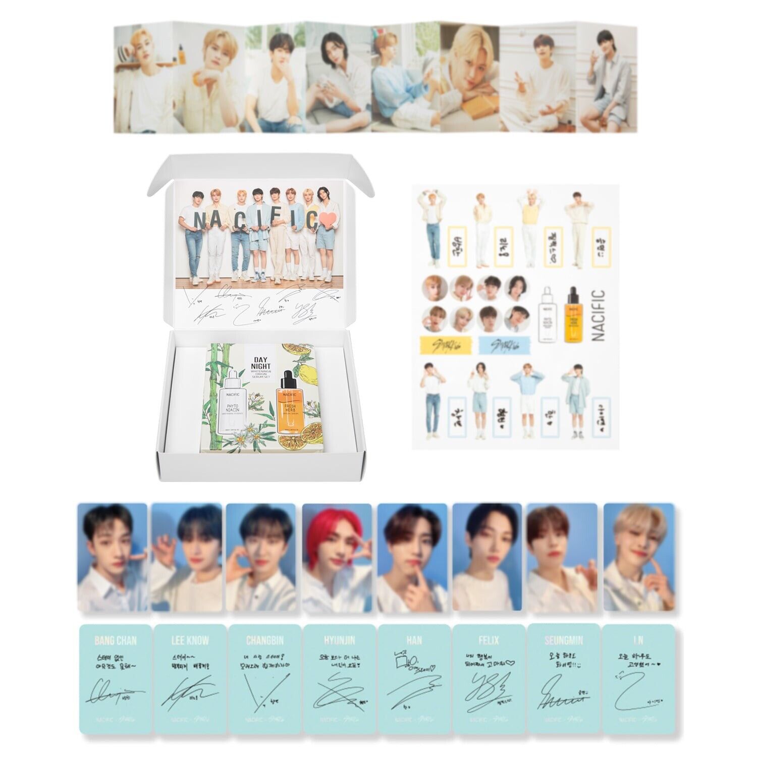 NACIFIC X STRAY KIDS Collaboration Box (Limited Edition) stray kids merch photocards